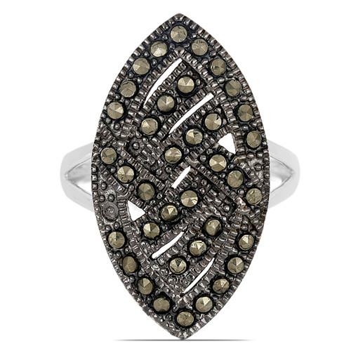 BUY REAL AUSTRIAN MARCASITE GEMSTONE RING IN STERLING SILVER 